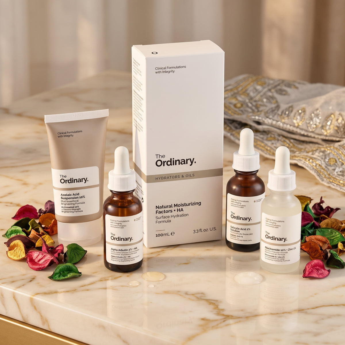 The Ordinary Skin Clarifying & Hydration Set – Routine for Oily, Blemish-Prone Skin