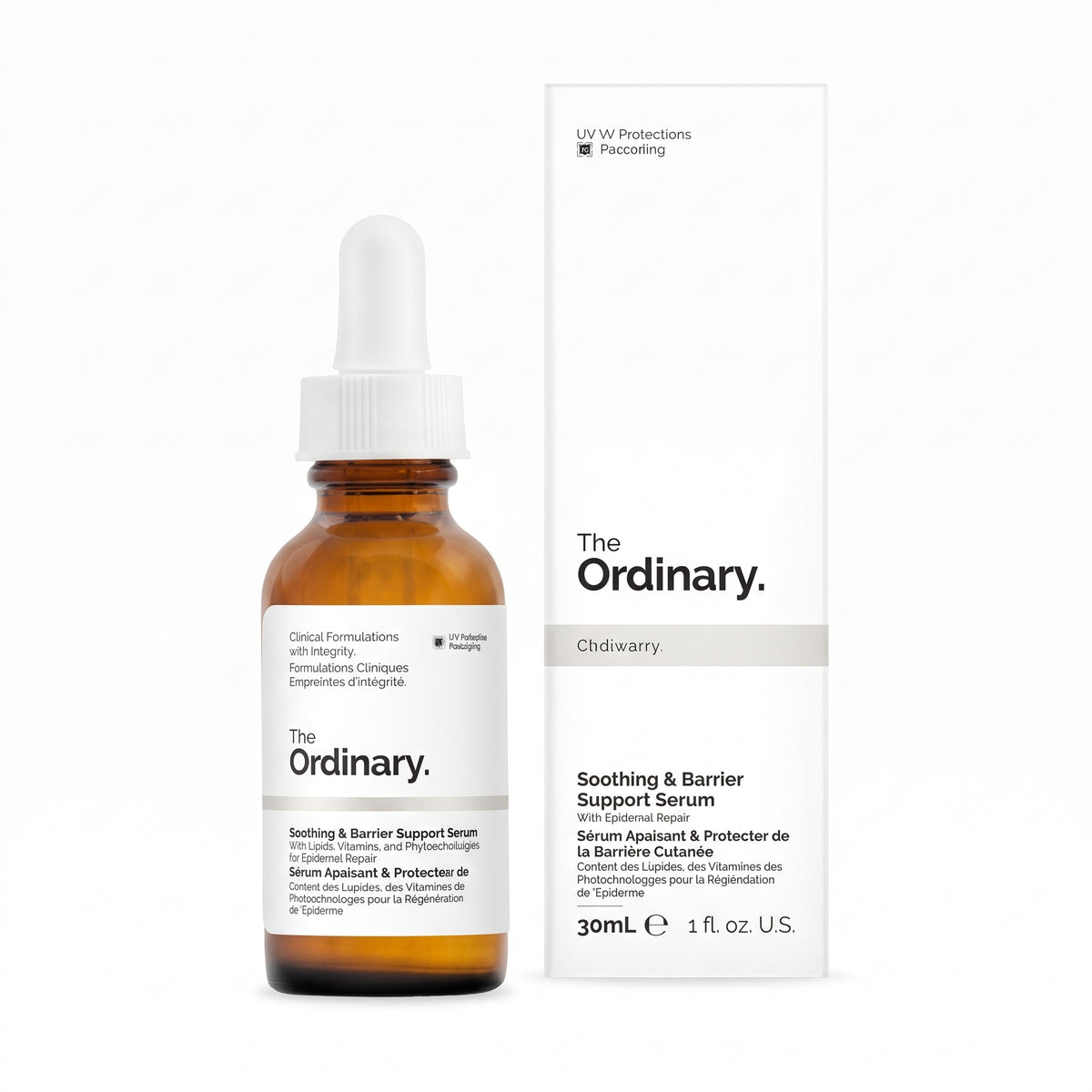 The Ordinary Soothing & Barrier Support Serum 30ml bottle, front