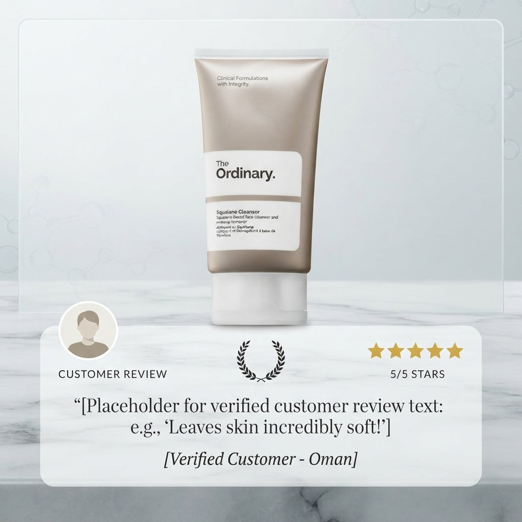 The Ordinary Squalane Cleanser 50ml – Gentle Balm-to-Oil Makeup Remover