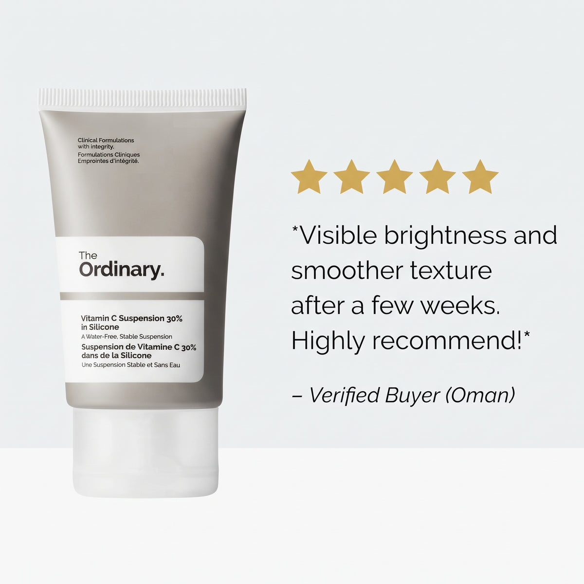The Ordinary Vitamin C Suspension 30% in Silicone 30ml – Pure Vitamin C Brightening Treatment