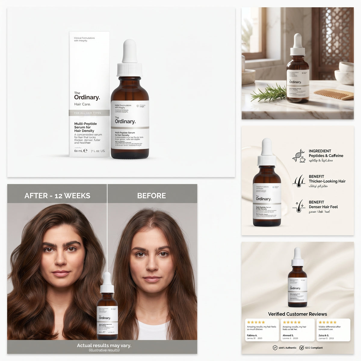The Ordinary Multi-Peptide Serum for Hair Density 60ml – Scalp Serum for Thinning Hair