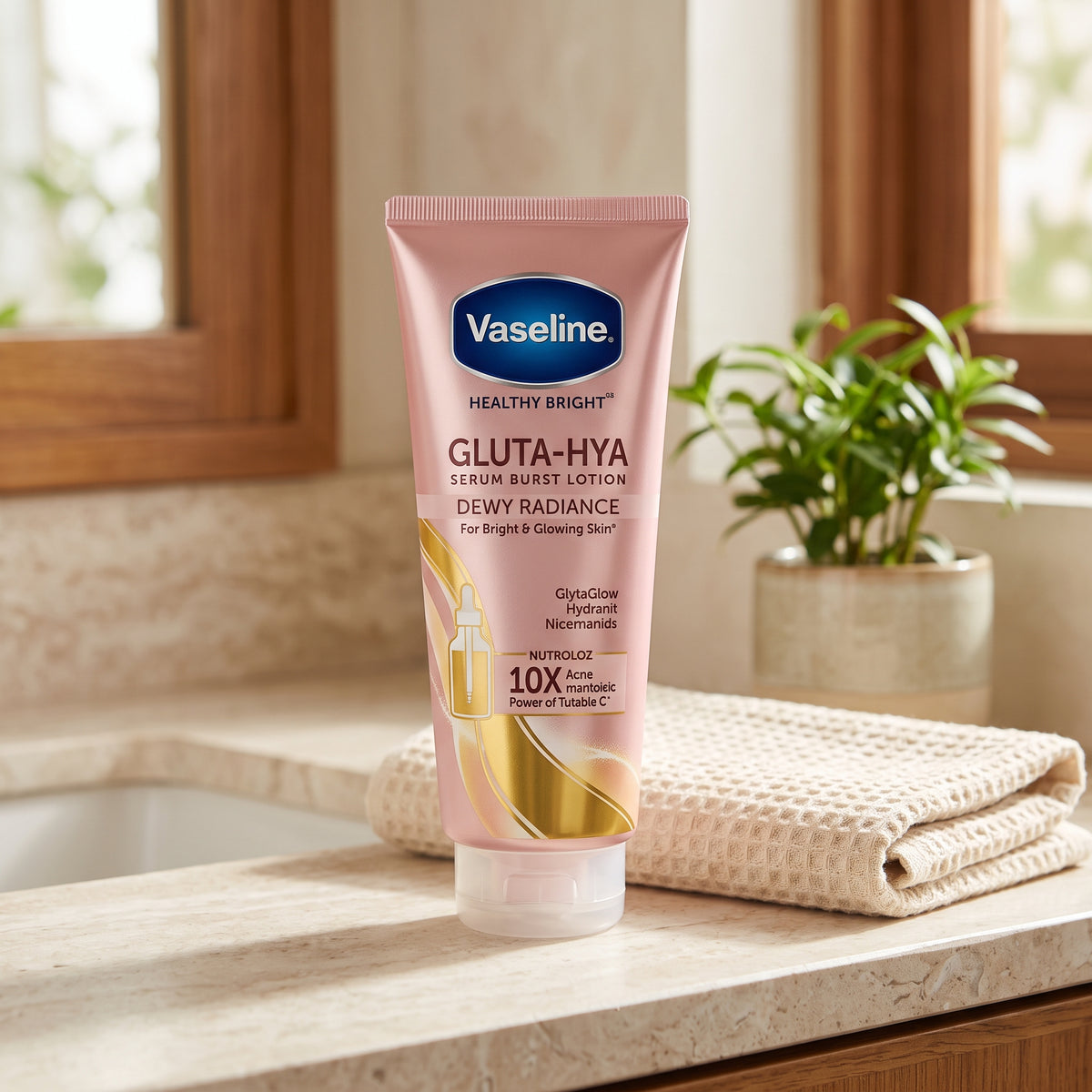 Vaseline Gluta-Hya Serum Burst Lotion – Pro-Age Restore – image 2