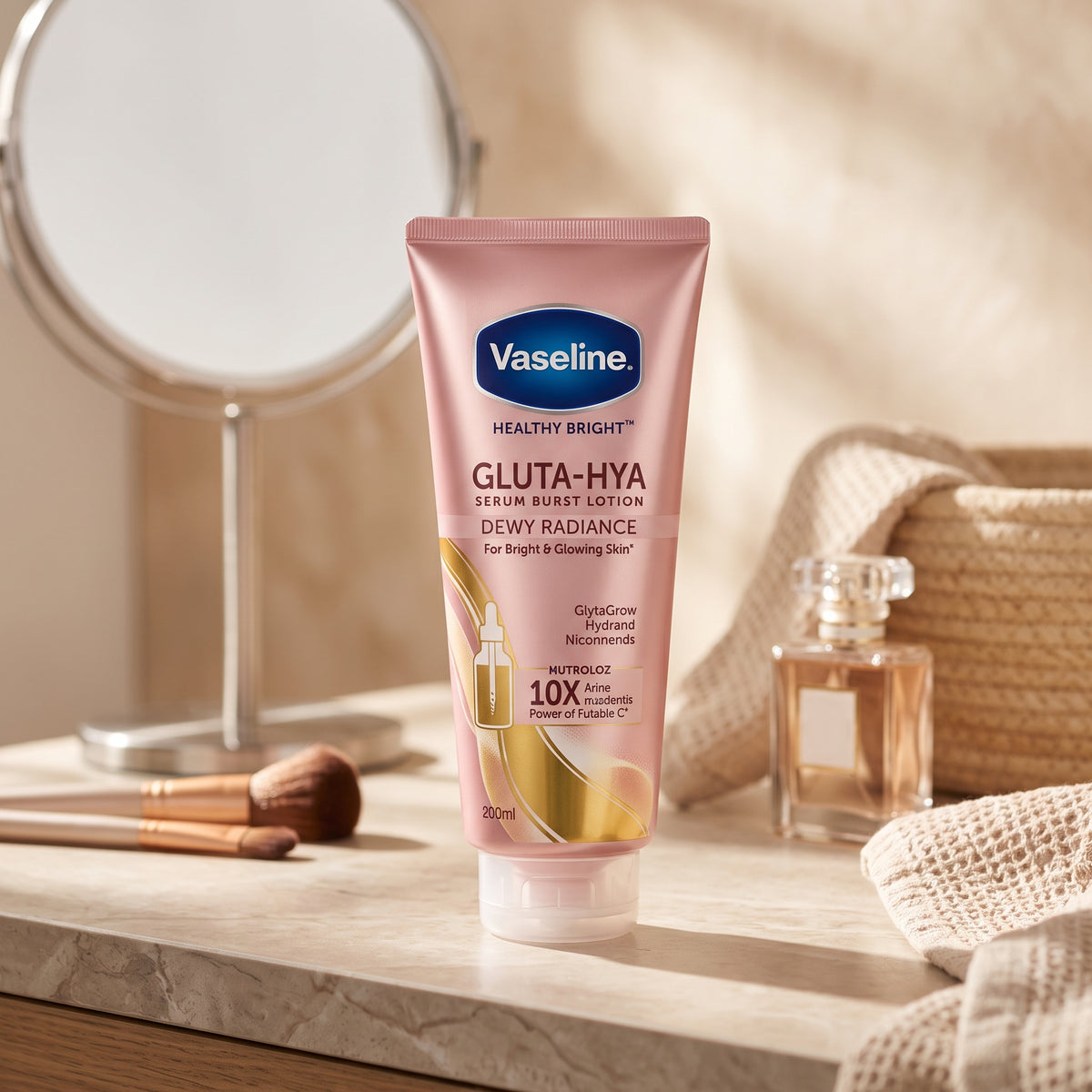 Vaseline Gluta-Hya Serum Burst Lotion – Pro-Age Restore – image 4