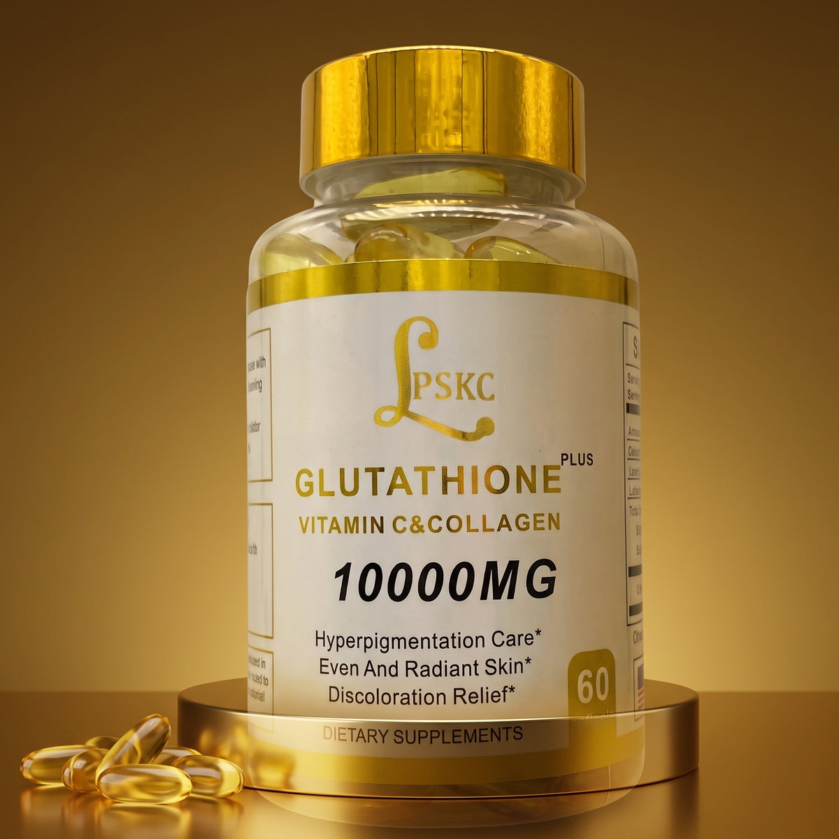Vitamin C Beauty Product Glutathione Pills Capsule For Skin Whitening