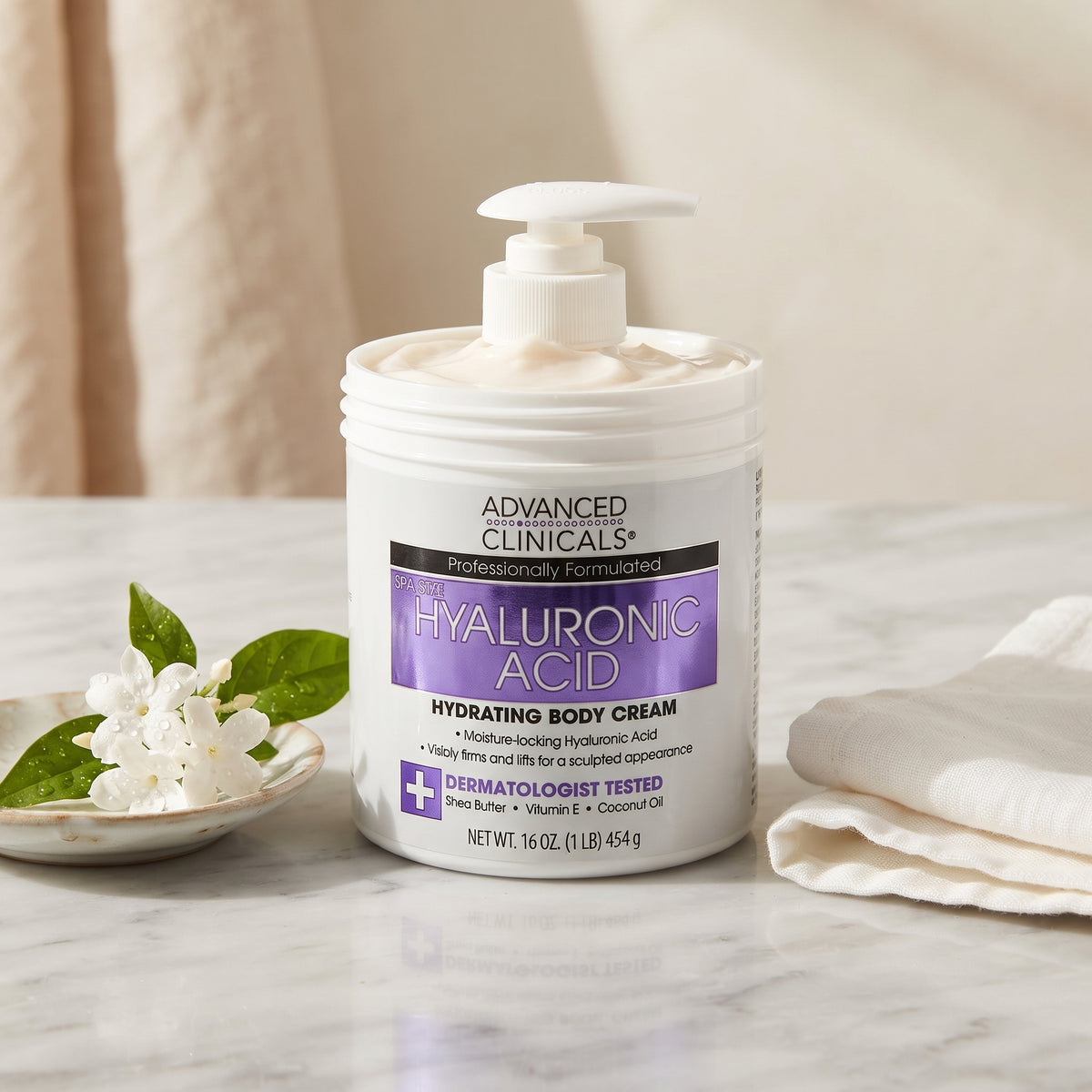 Advanced Clinicals Hyaluronic Acid Hydrating Body Cream – image 3