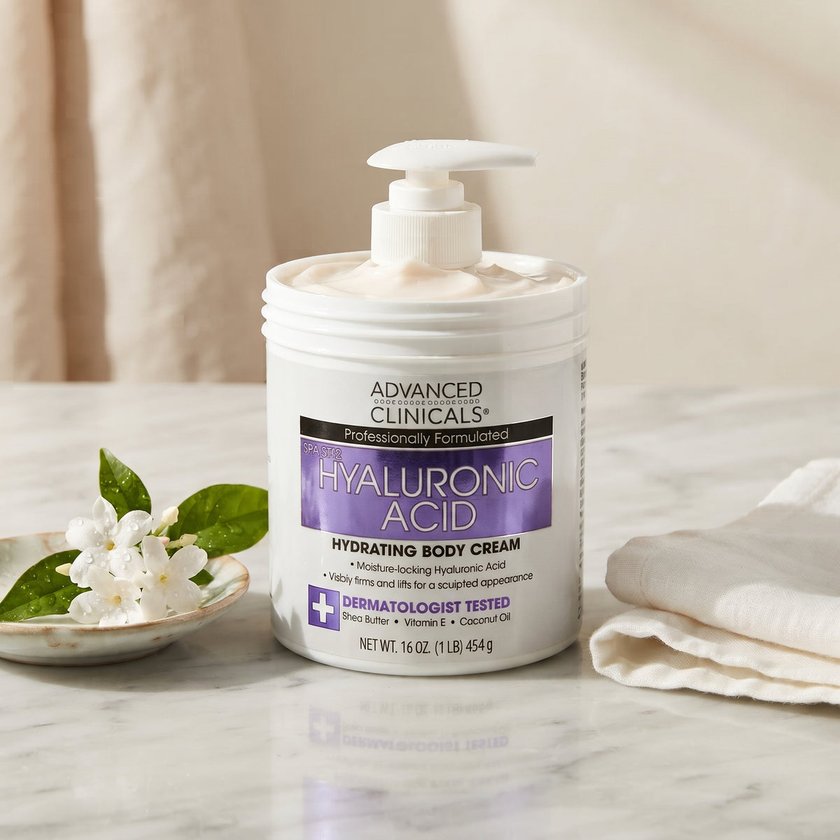 Advanced Clinicals Hyaluronic Acid Hydrating Body Cream – image 6