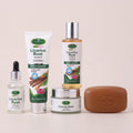 Disaar 5pcs Licorice Root Face Skincare Set Anti-freckle Whitening Serum Fade Acne Marks Moisturizing Soap Cream Essence Oil Kit
