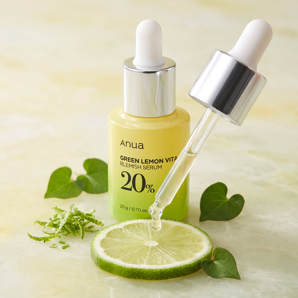 Anua Green Lemon Vitamin C Blemish Serum – Brightening Serum for Dark Spots & Dull Skin