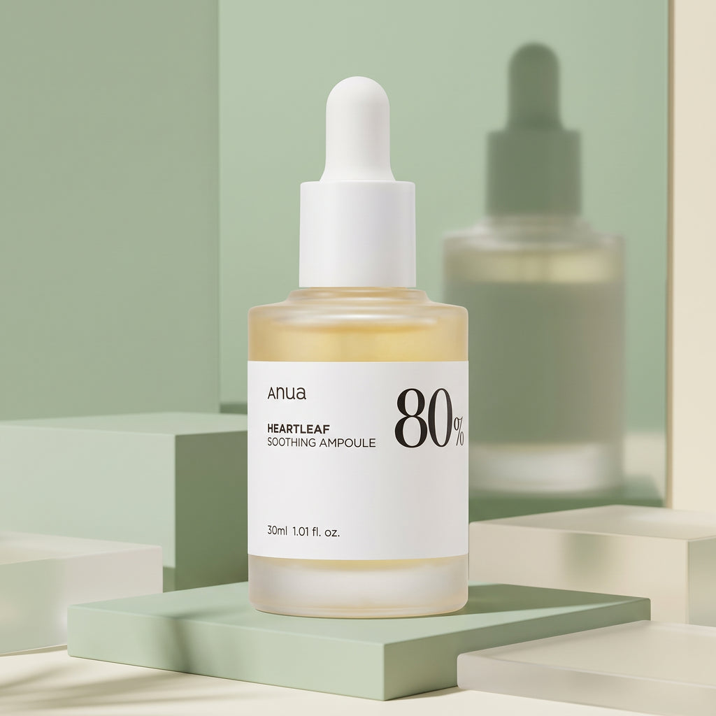 Anua Heartleaf 80% Soothing Ampoule 30ml – Calming Serum for Sensitive, Acne-Prone Skin