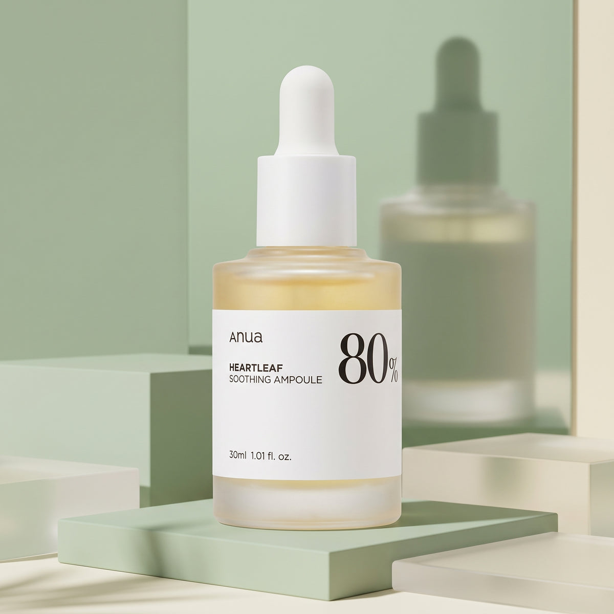 Anua Heartleaf 80% Soothing Ampoule 30ml – Calming Serum for Sensitive, Acne-Prone Skin