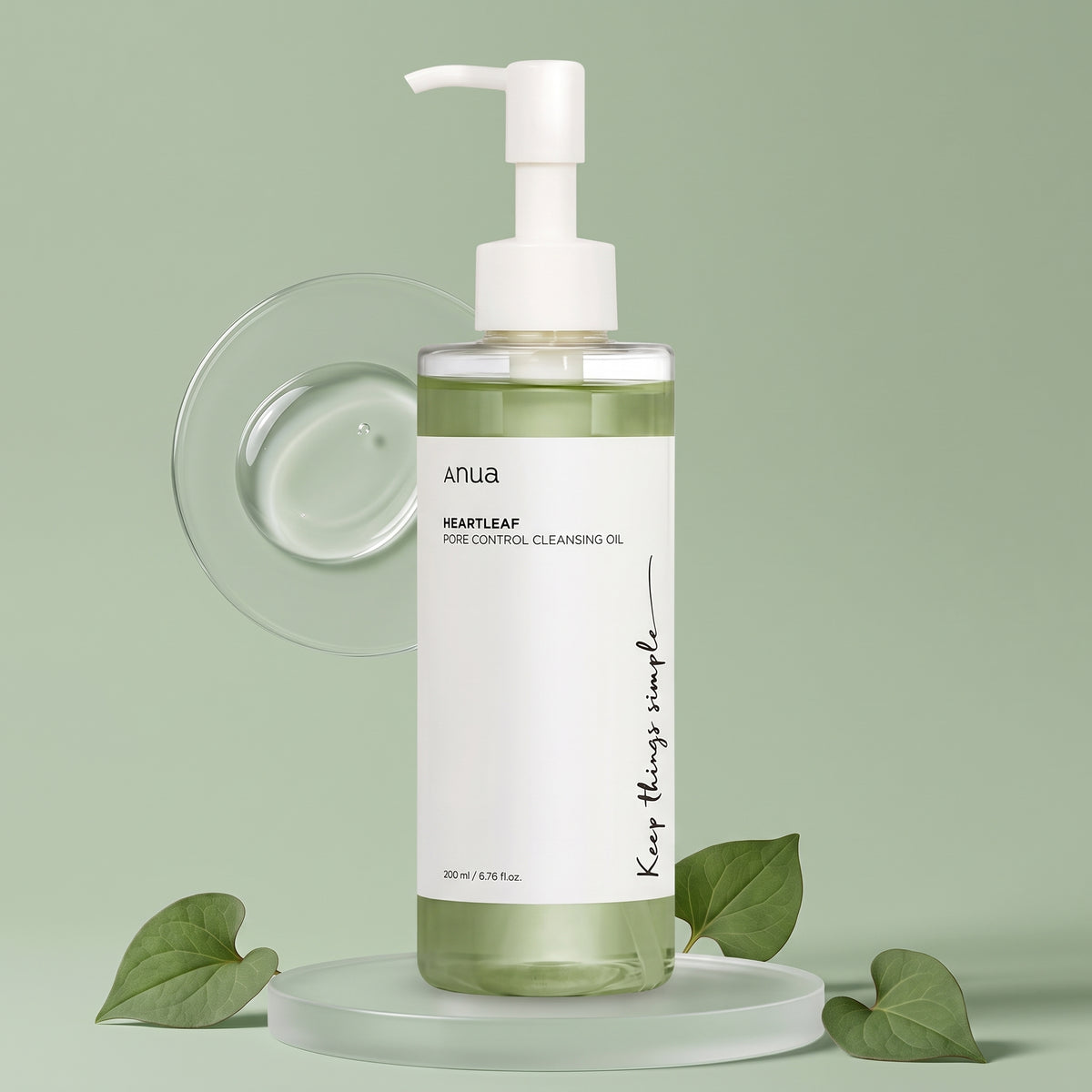 Anua Heartleaf Pore Control Cleansing Oil 200ml – Makeup & Blackhead Removing Oil Cleanser