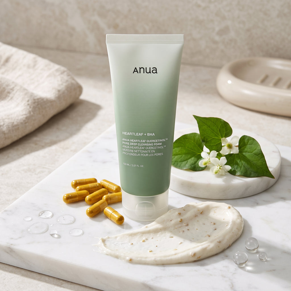 Anua Heartleaf Quercetinol Pore Deep Cleansing Foam 150ml – Heartleaf + BHA Face Wash
