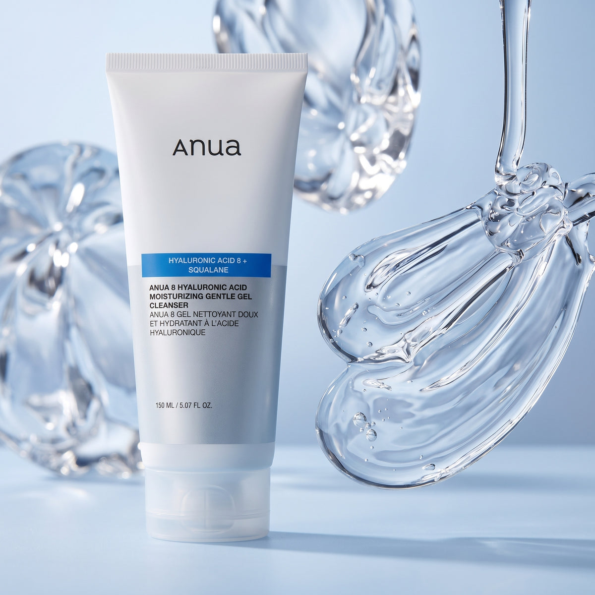 Anua Hyaluronic Acid + Squalane Cleanser – Gentle Gel Cleanser for Dry Skin