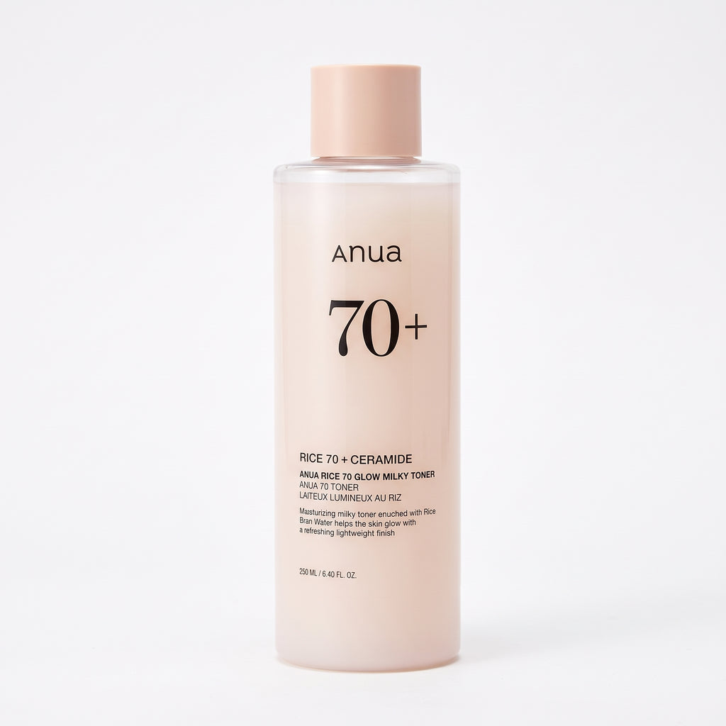 Anua Rice 70+ Ceramide Glow Milky Toner – Brightening Hydrating Toner