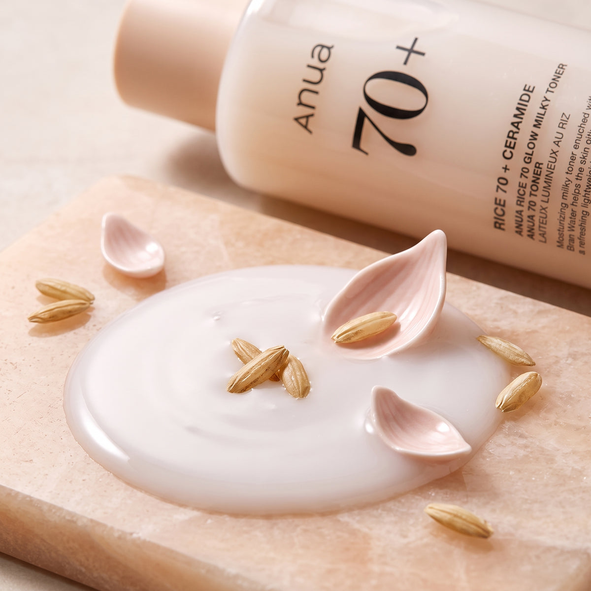Anua Rice 70+ Ceramide Glow Milky Toner – Brightening Hydrating Toner