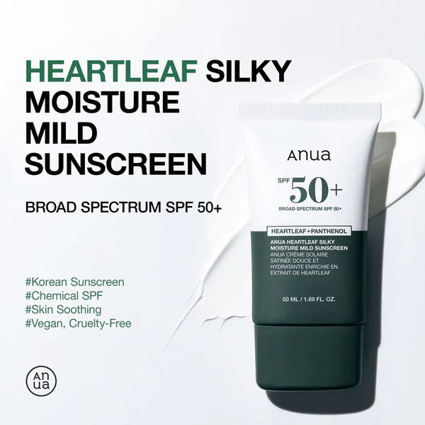 Anua Heartleaf Silky Moisture Sun Cream SPF 50+