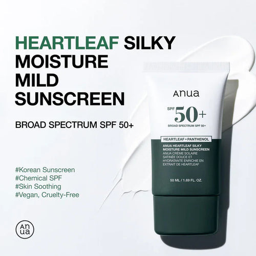 Anua Heartleaf Silky Moisture Sun Cream SPF 50+