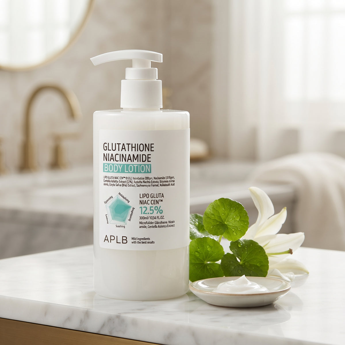 Glutathione + Niacinamide Brightening Body Lotion