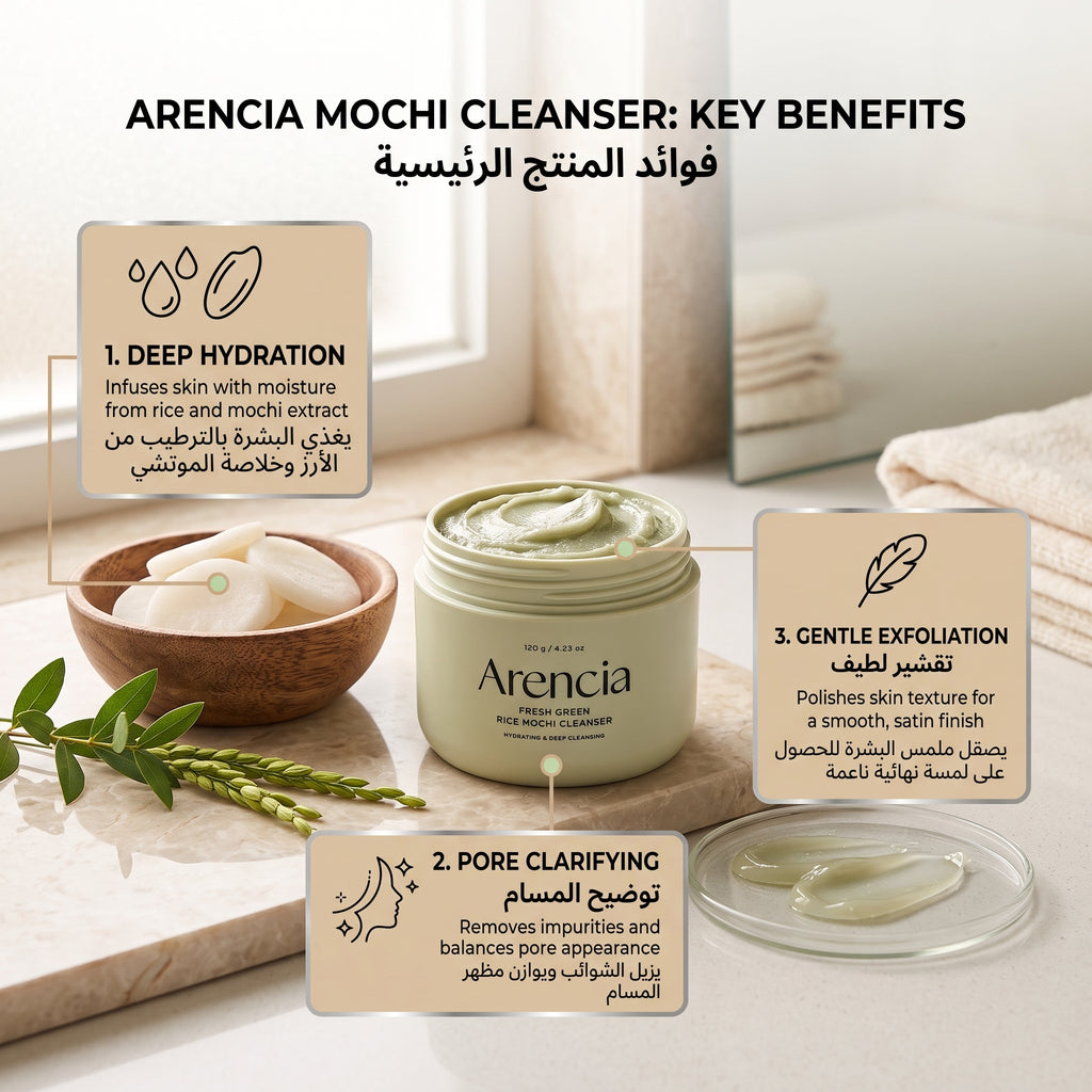 Arencia Fresh Green Rice Mochi Cleanser – image 5