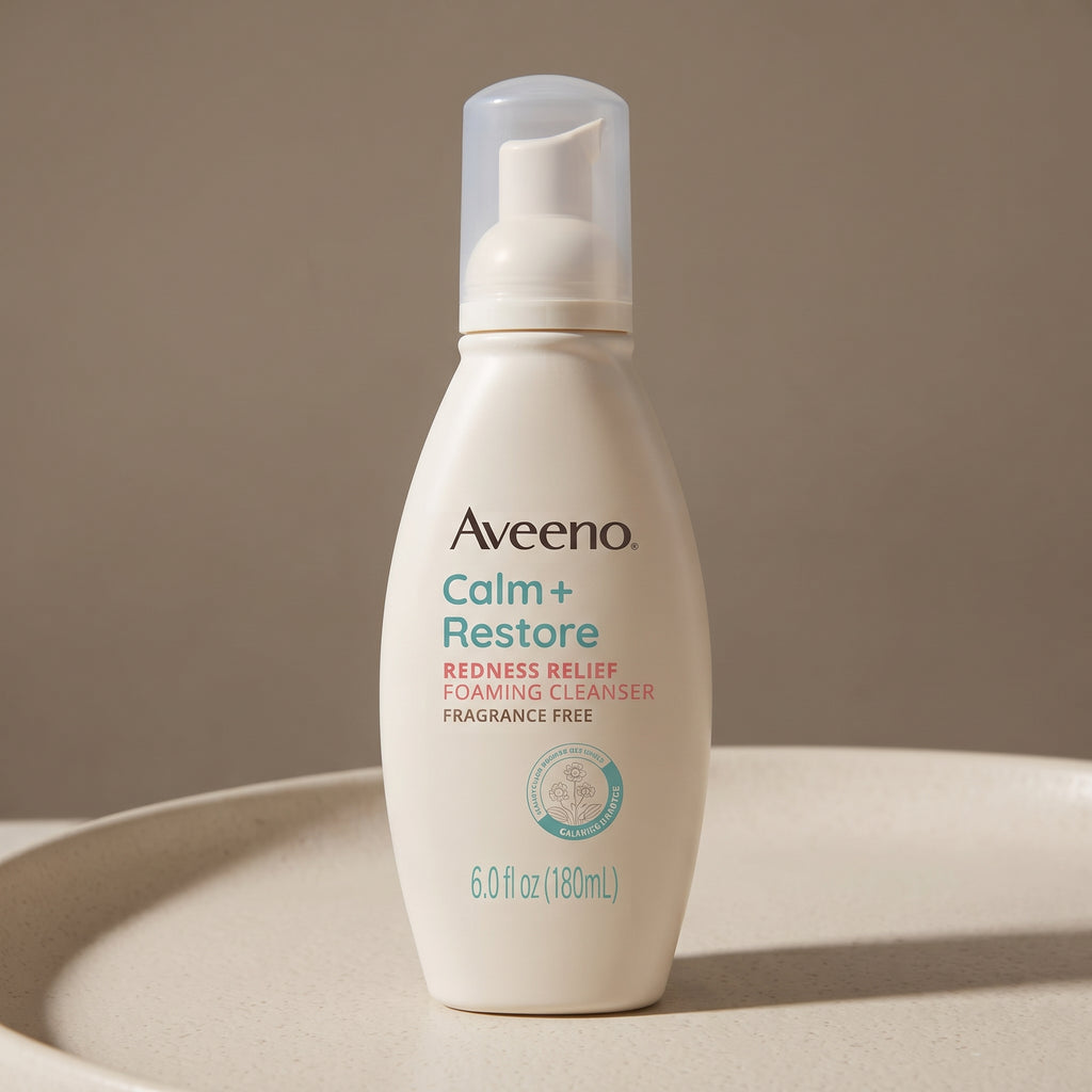 Aveeno Calm + Restore Redness Relief Foaming Cleanser