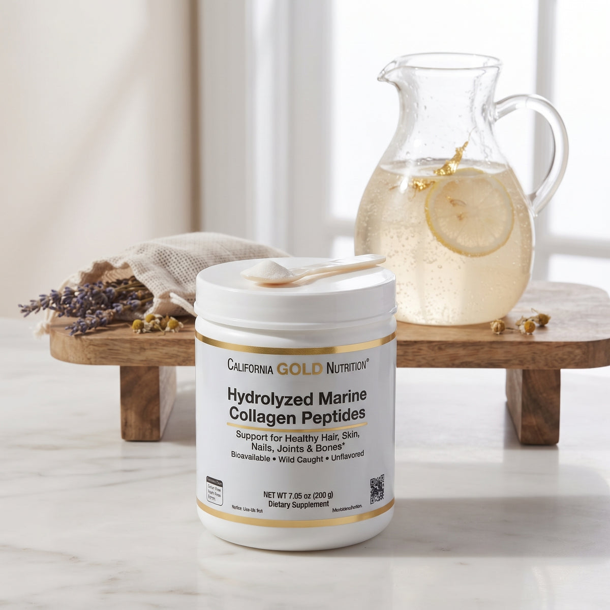California Gold Marine Collagen Peptides – Unflavoured Collagen for Hair, Skin & Nails (500g)