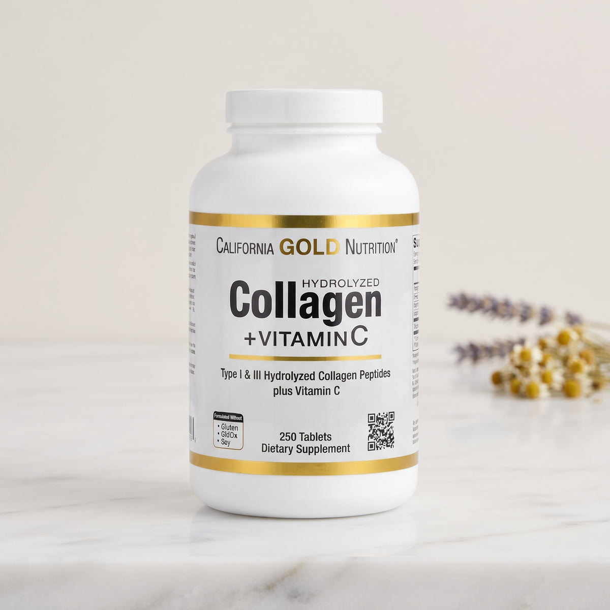 California Gold Nutrition, Hydrolyzed Collagen Peptides + Vitamin C