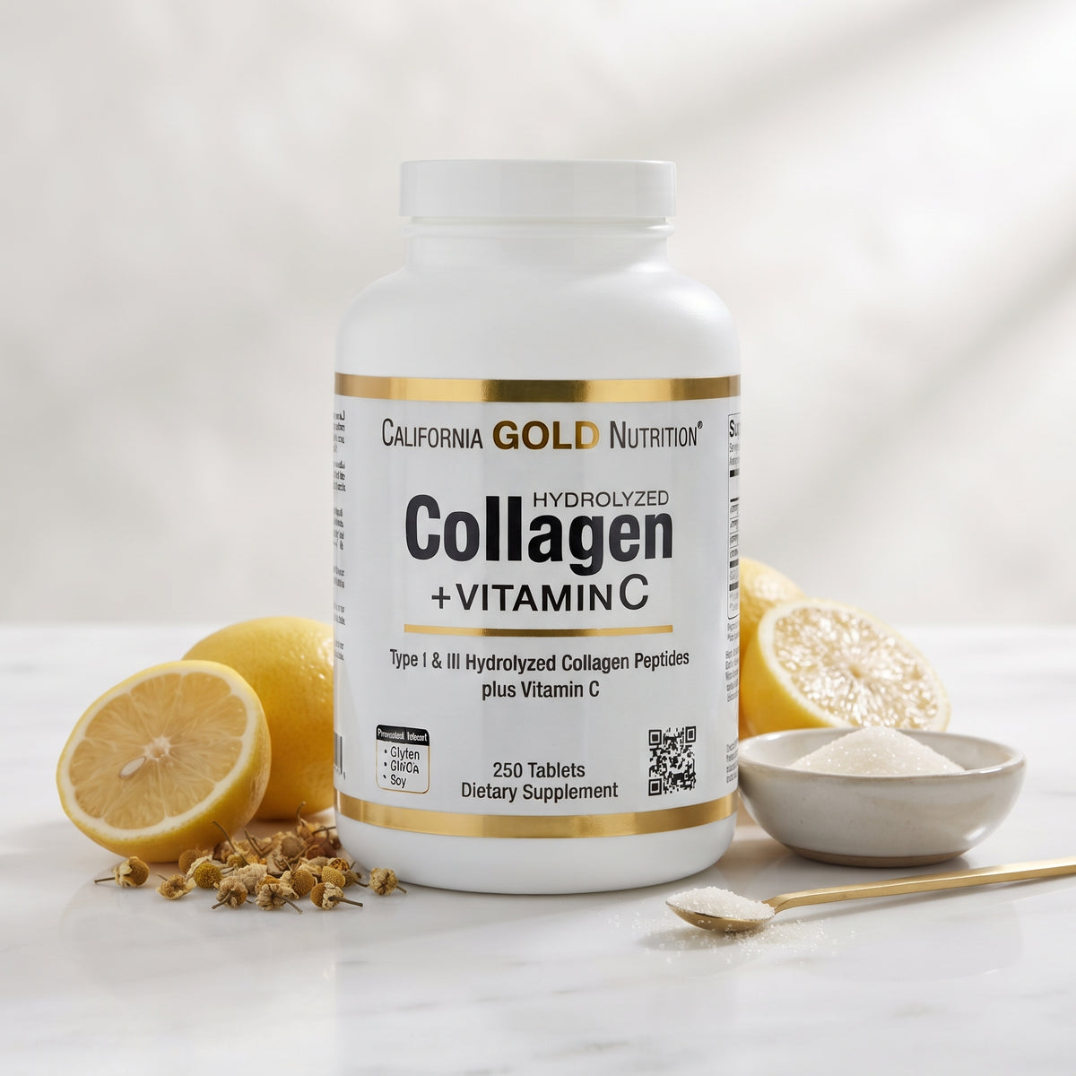 California Gold Nutrition, Hydrolyzed Collagen Peptides + Vitamin C