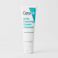 CeraVe Acne Foaming Cream Cleanser 150ml – 4% Benzoyl Peroxide Face Wash for Acne