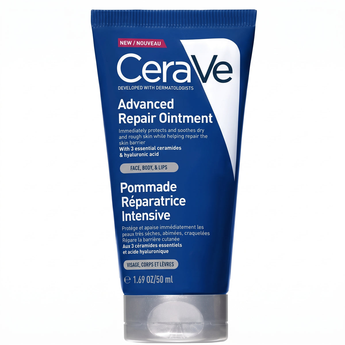CeraVe Advanced Repair Ointment 50ml – For Very Dry, Chapped Skin (Face, Body & Lips)