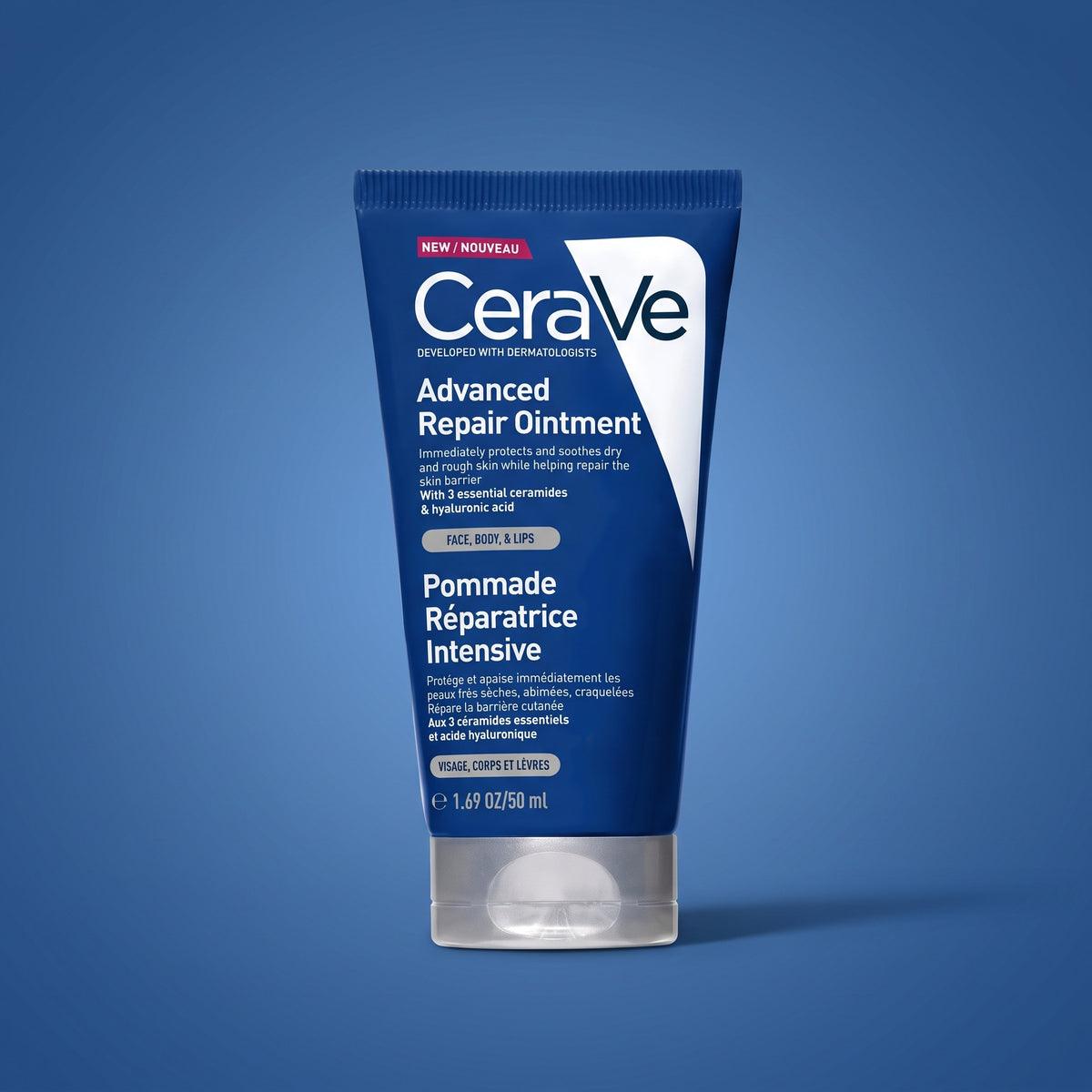 CeraVe Advanced Repair Ointment 50ml – For Very Dry, Chapped Skin (Face, Body & Lips)