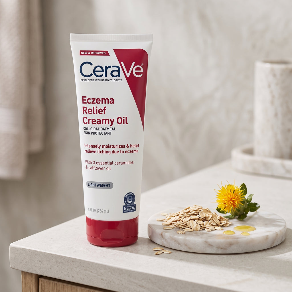 CeraVe Eczema Relief Creamy Oil 236ml – For Dry, Itchy Skin