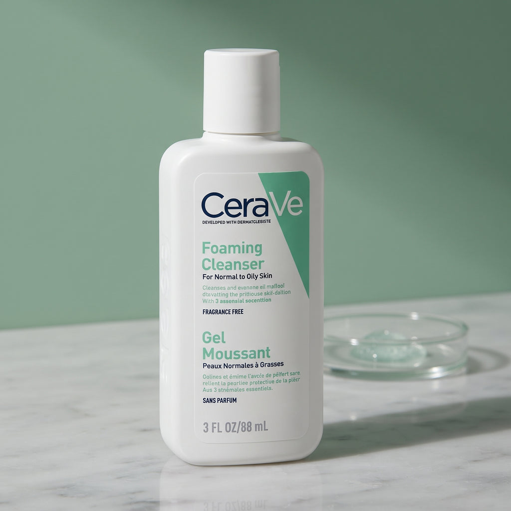 CeraVe Foaming Facial Cleanser (Travel Size) – Face Wash for Normal to Oily Skin