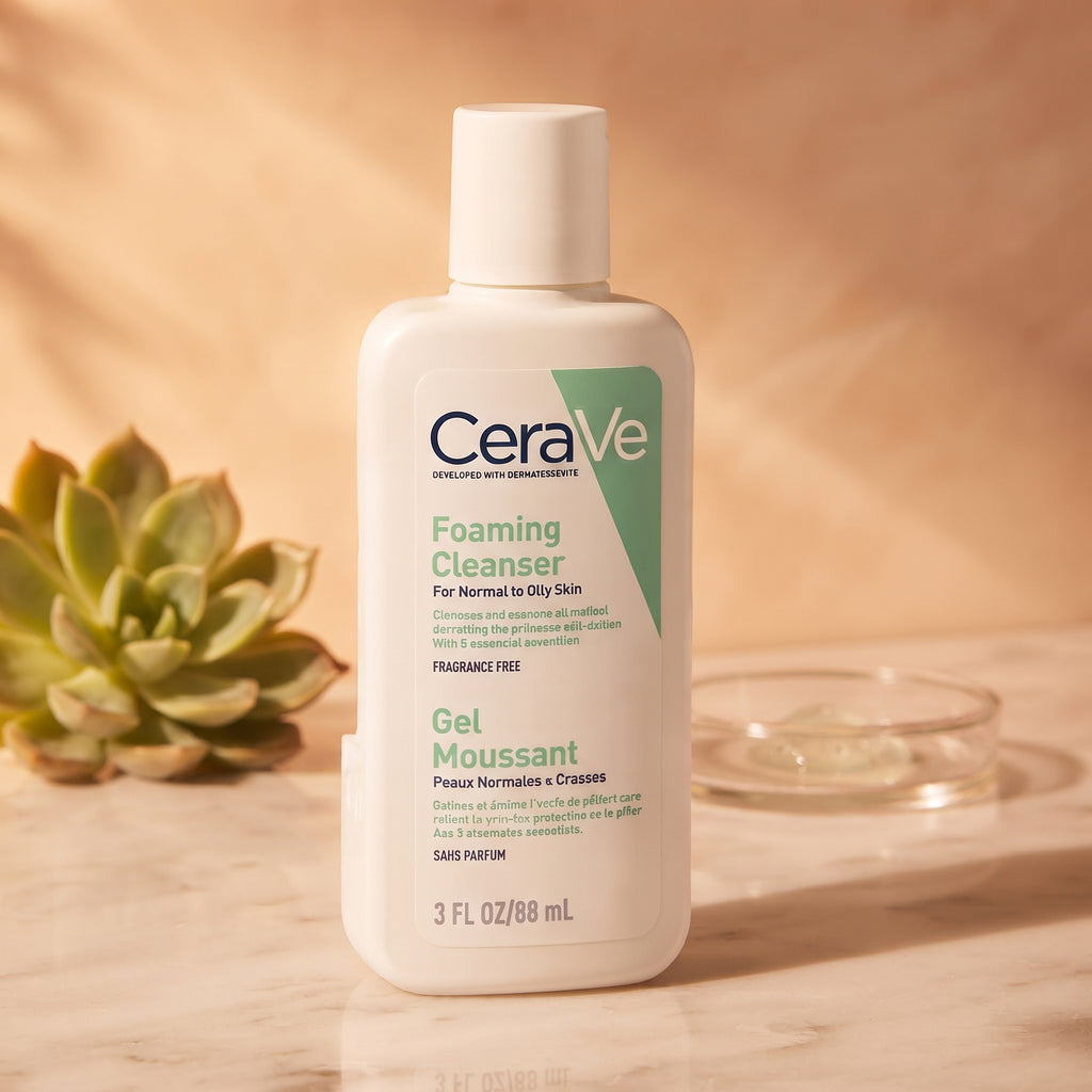 CeraVe Foaming Facial Cleanser (Travel Size) – Face Wash for Normal to Oily Skin