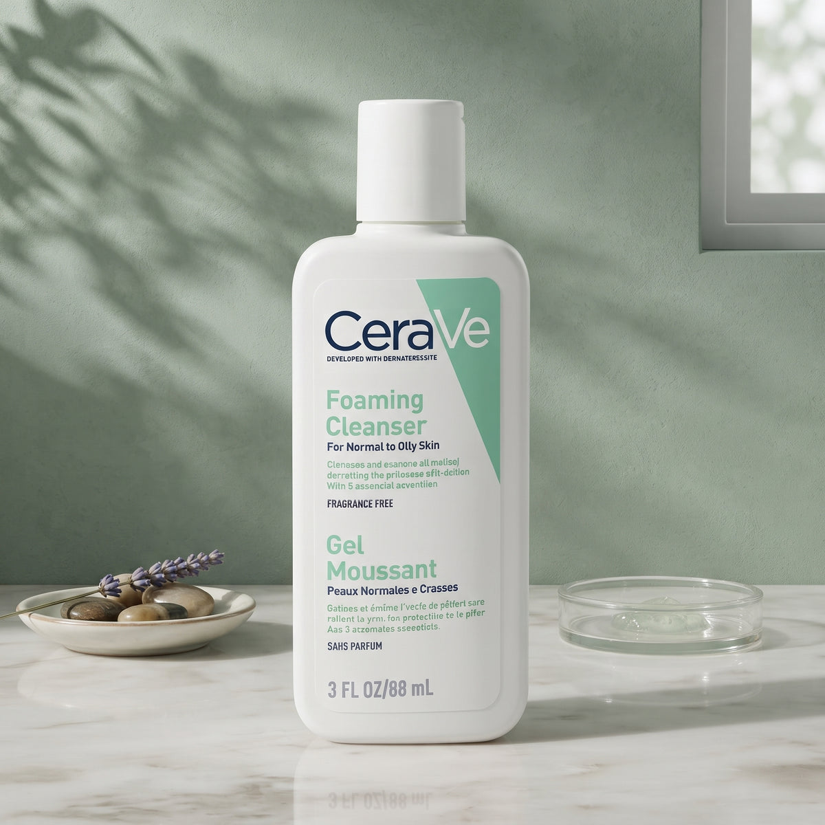 CeraVe Foaming Facial Cleanser (Travel Size) – Face Wash for Normal to Oily Skin