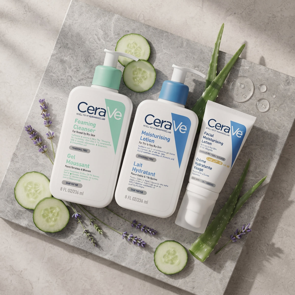 CeraVe Foaming Facial Cleanser & Moisturising Lotion Bundle – image 3