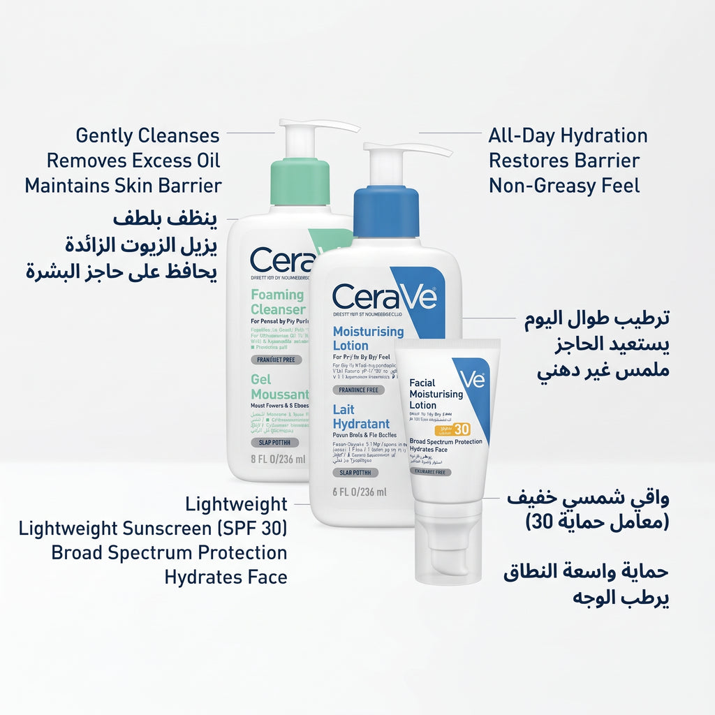 CeraVe Foaming Facial Cleanser & Moisturising Lotion Bundle – image 4