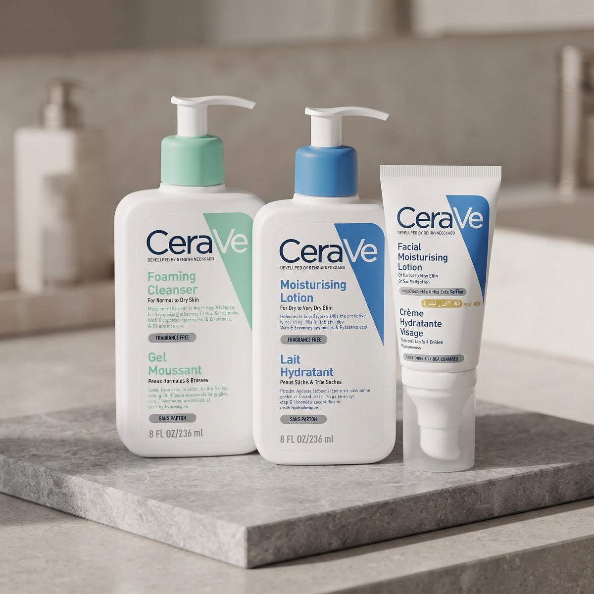 CeraVe Foaming Facial Cleanser & Moisturising Lotion Bundle – image 2