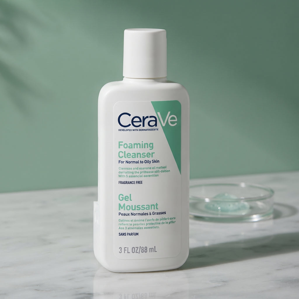 CeraVe Foaming Facial Cleanser (Travel Size) – Face Wash for Normal to Oily Skin