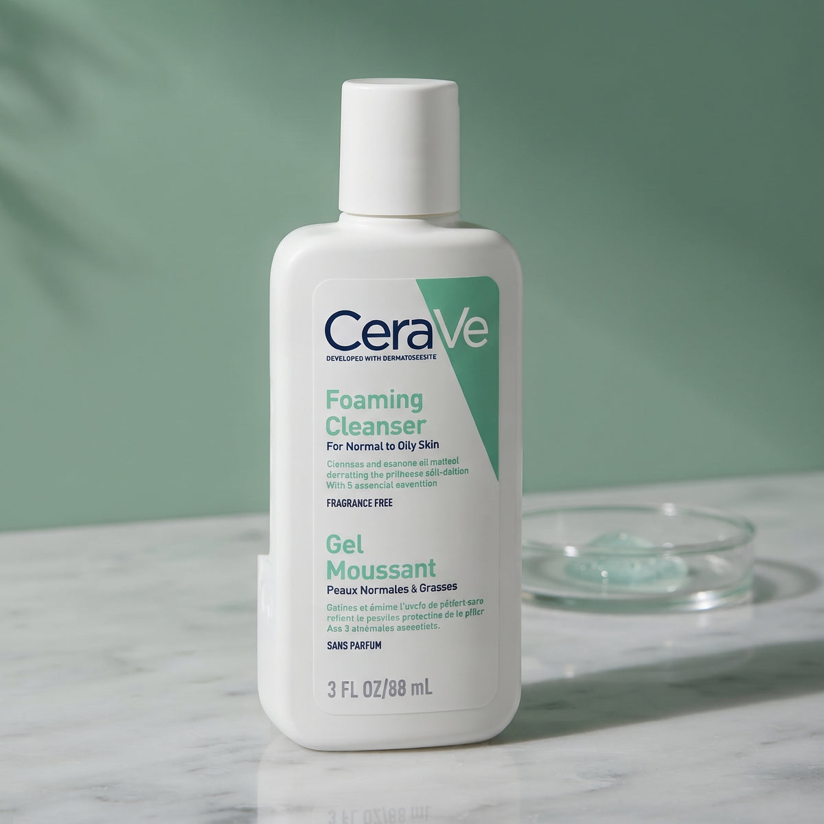 CeraVe Foaming Facial Cleanser (Travel Size) – Face Wash for Normal to Oily Skin