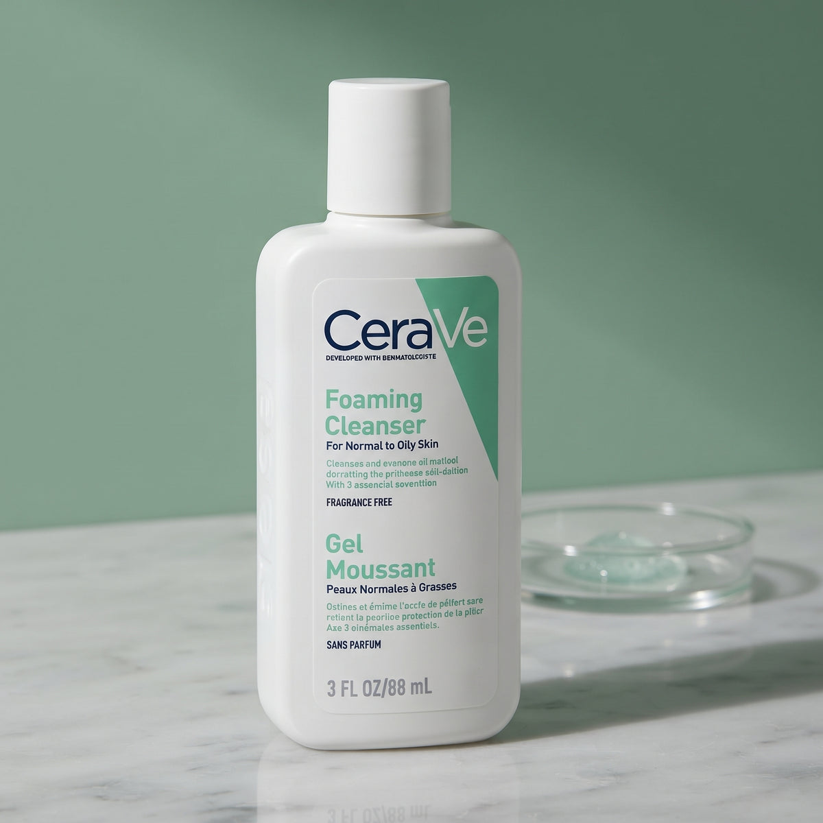 CeraVe Foaming Facial Cleanser (Travel Size) – Face Wash for Normal to Oily Skin