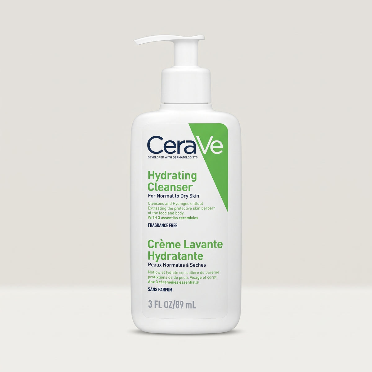 CeraVe Hydrating Cleanser (Travel Size) – Non-Foaming Face Wash for Normal to Dry Skin