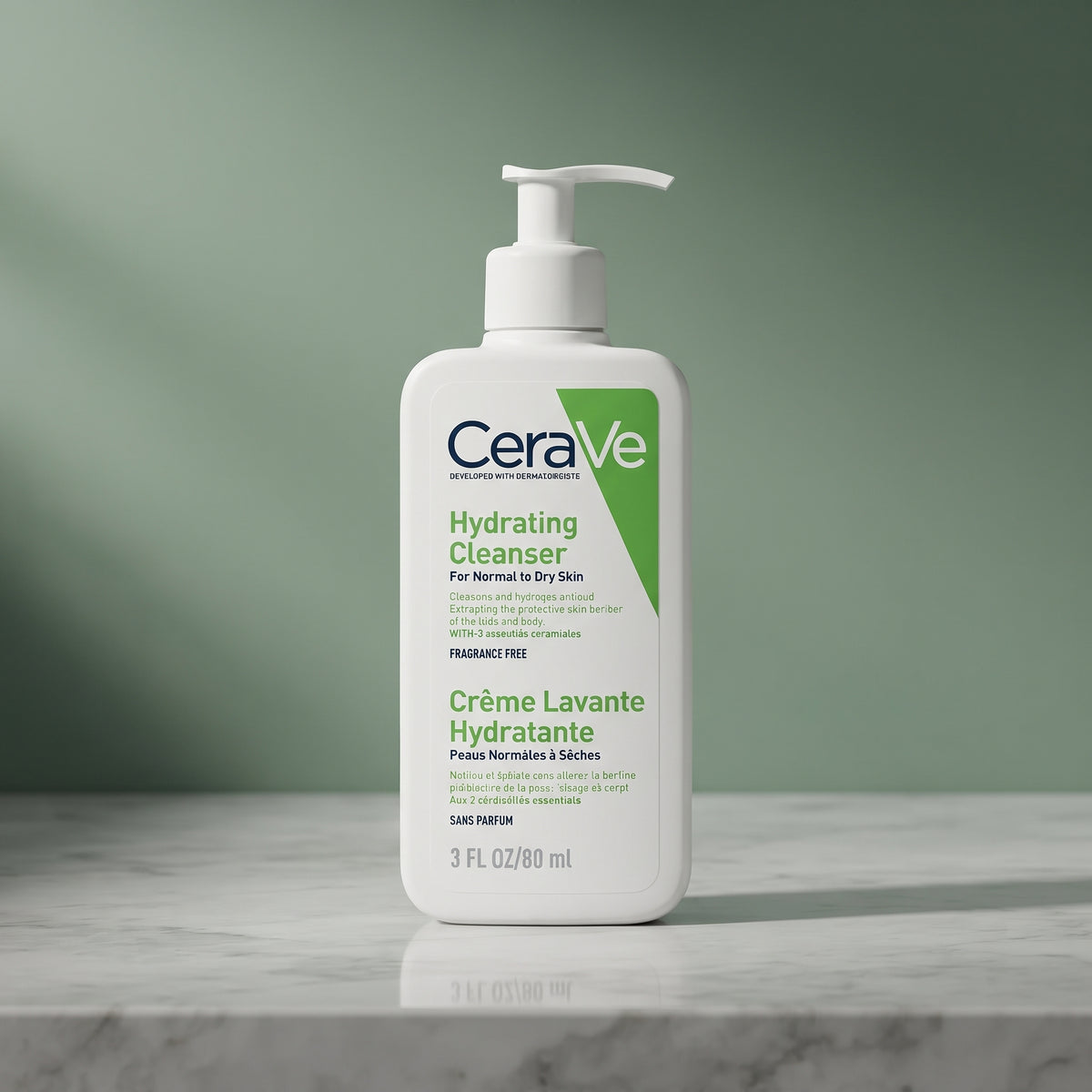 CeraVe Hydrating Cleanser (Travel Size) – Non-Foaming Face Wash for Normal to Dry Skin