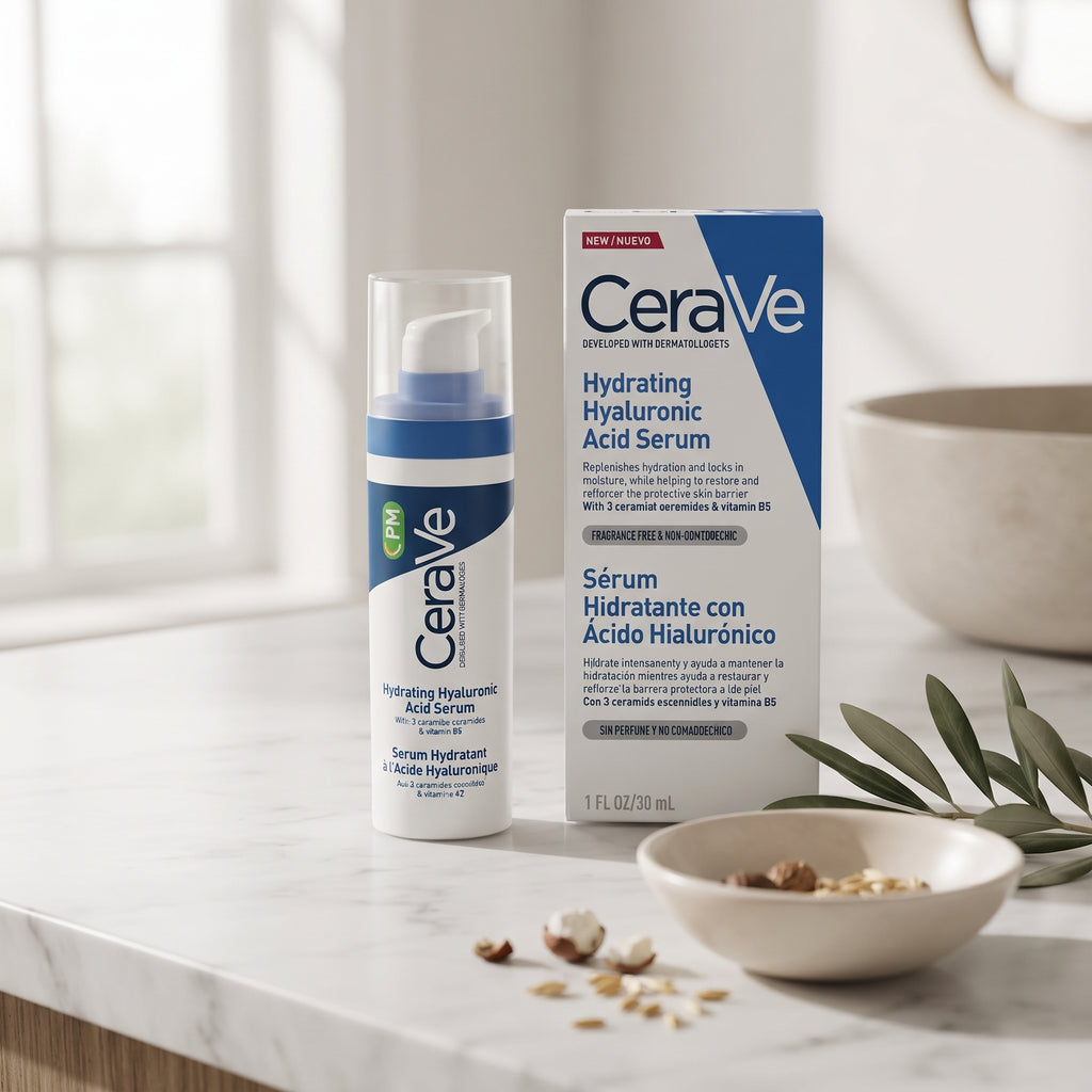 CeraVe Hydrating Hyaluronic Acid Serum 30ml – Face Serum with Ceramides