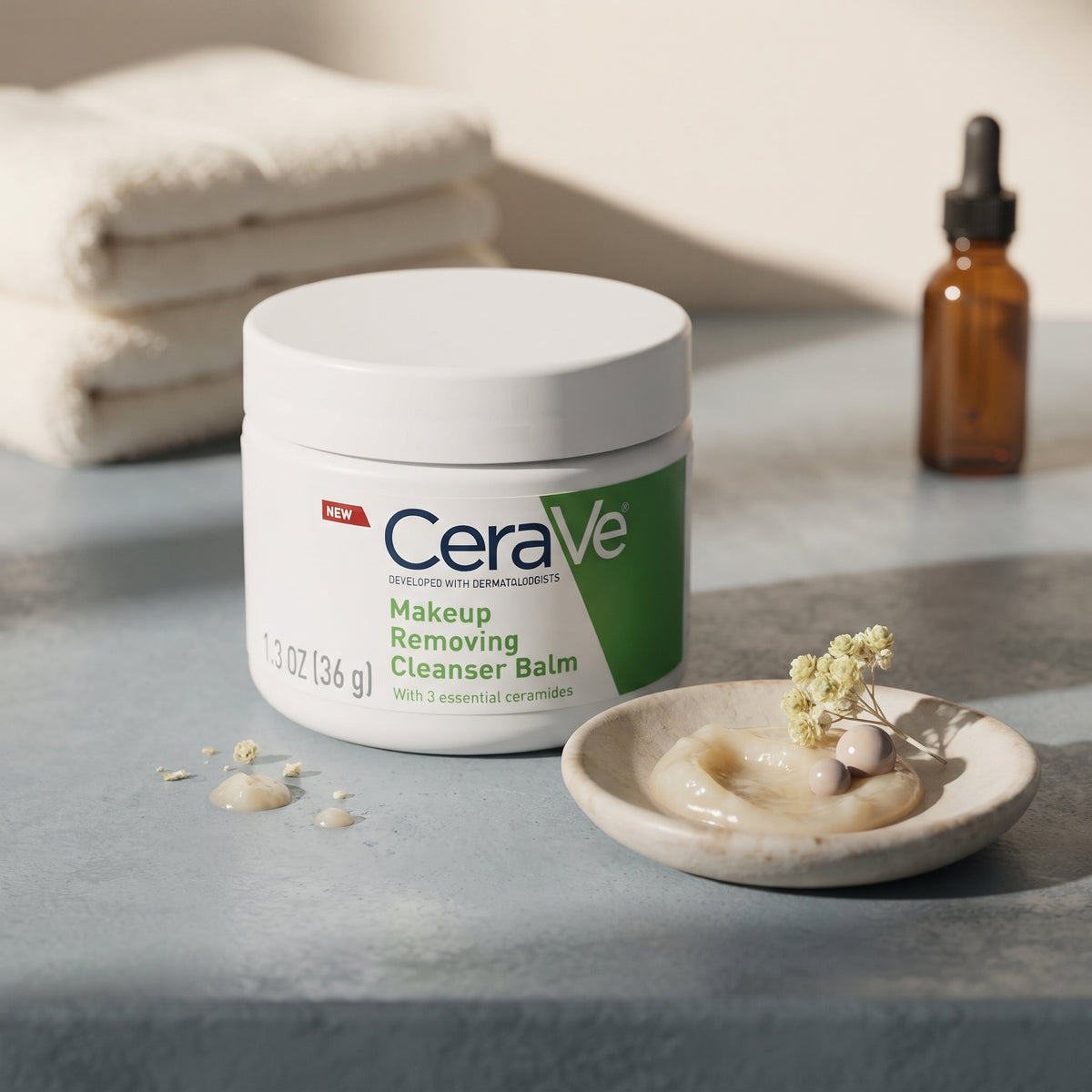 CeraVe Makeup Removing Cleanser Balm – Melting Balm for Waterproof Makeup & SPF