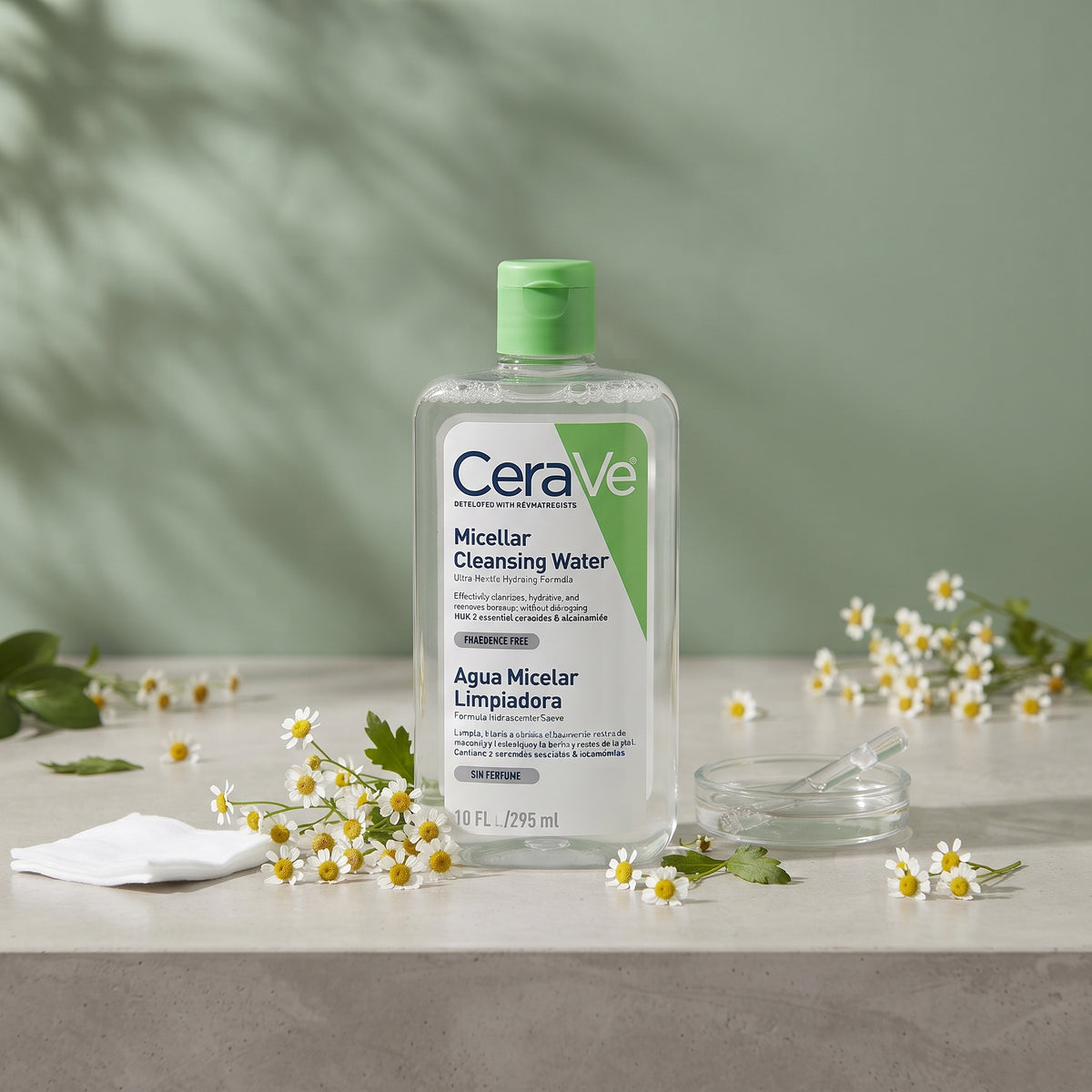 CeraVe ماء ميسيلي منظّف 295 مل – مزيل مكياج للبشرة الحسّاسة