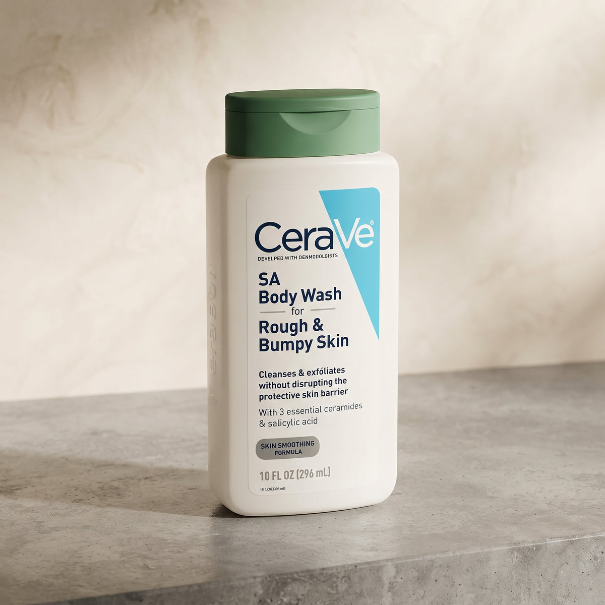 CeraVe SA Body Wash for Rough & Bumpy Skin – Salicylic Acid Exfoliating Body Wash