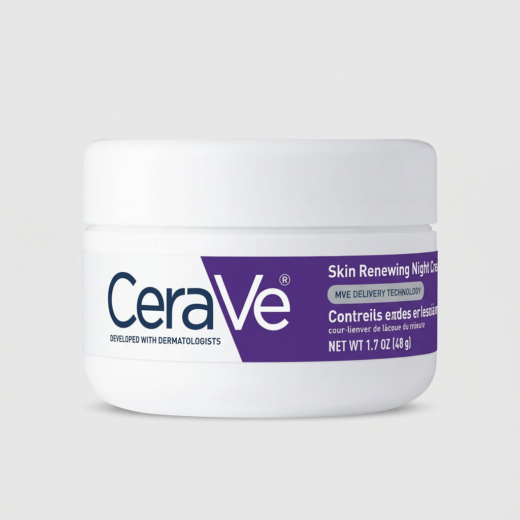 CeraVe كريم ليلي مجدّد للبشرة – مرطّب ليلي بالببتيدات للبشرة الباهتة والمتعبة