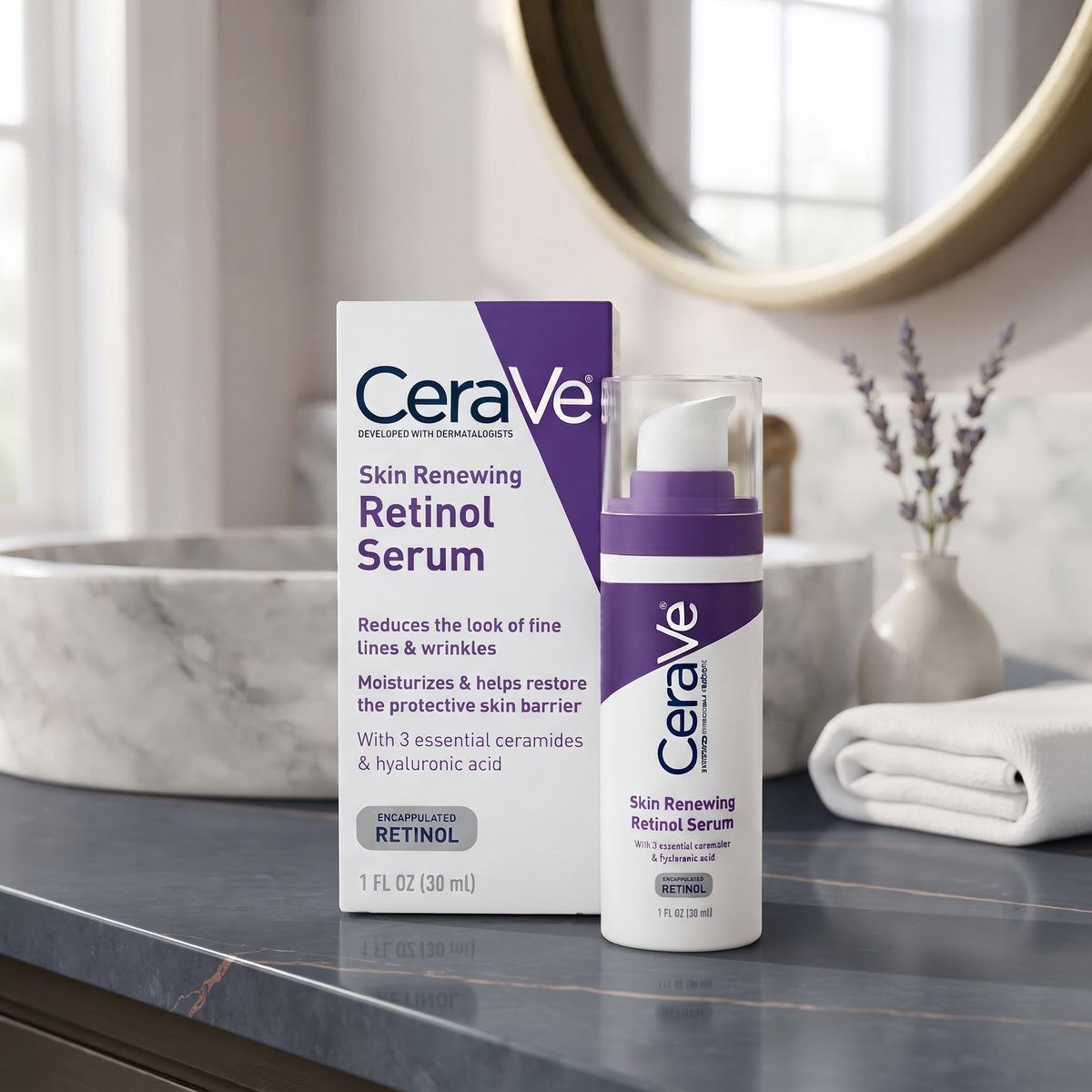 CeraVe Skin Renewing Retinol Serum 30ml – Fine Lines & Wrinkles