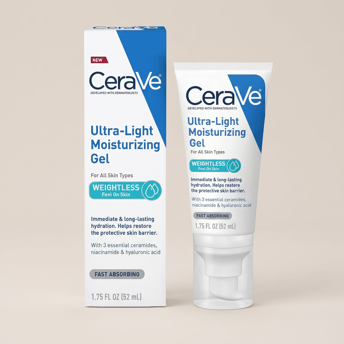 CeraVe Ultra-Light Moisturising Gel all type of Skin