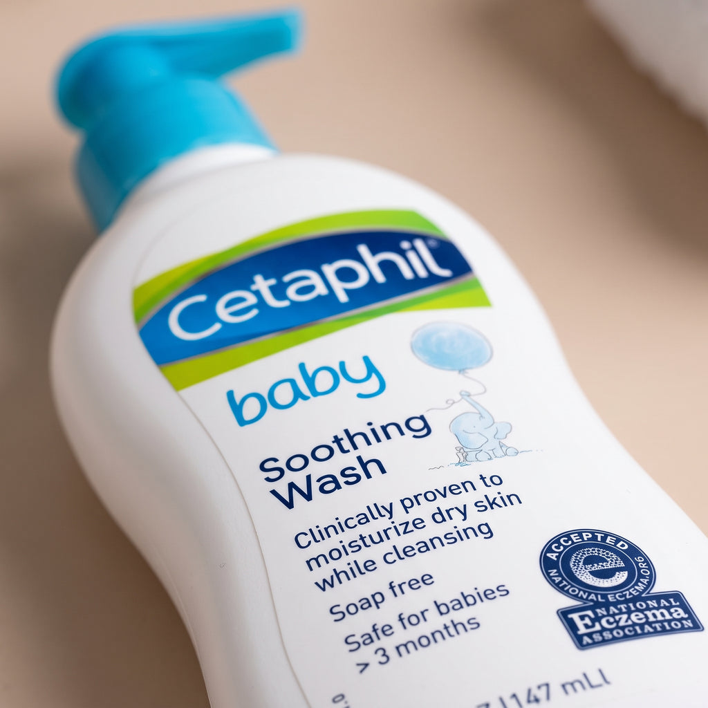 Cetaphil Baby Soothing Wash 148ml – Gentle Wash for Eczema-Prone Skin